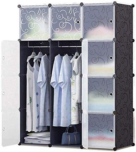 Folding Plastic Storage Cabinet, Small Size Shelves, (A)