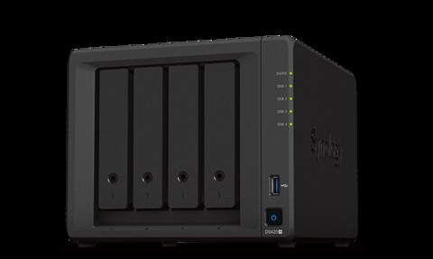 synology 4 Bay NAS DiskStation DS420 + (Diskless) ، 4-Bay ؛ 2 جيجا بايت DDR4