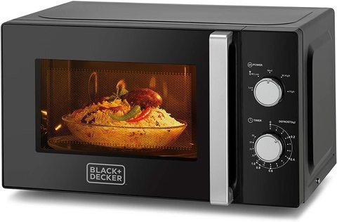 Black & Decker 20 Liter Microwave Oven - Black - Mz2010P -B5