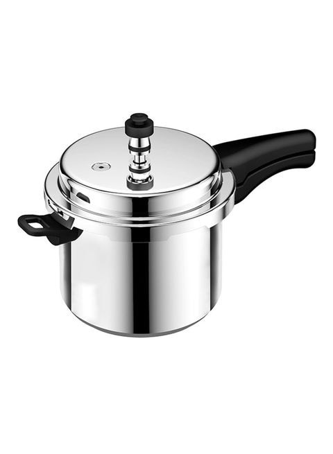 Delcasa Silver/Black Aluminum Pressure Cooker 5 Liter