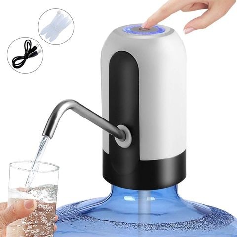 Two floors automatic electric water dispenser, white