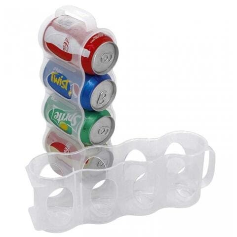 Aiwanto 2Pcs Refrigerator Storage Rack for Bins Beverage Holder for Kitchen 4 Bottle Cola Pepsi Can Holder Storage Box Storage Bins