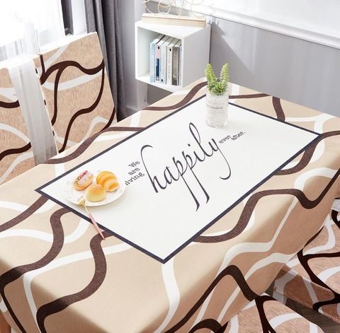 Deals for Less Large Table Cover, Brown Design.