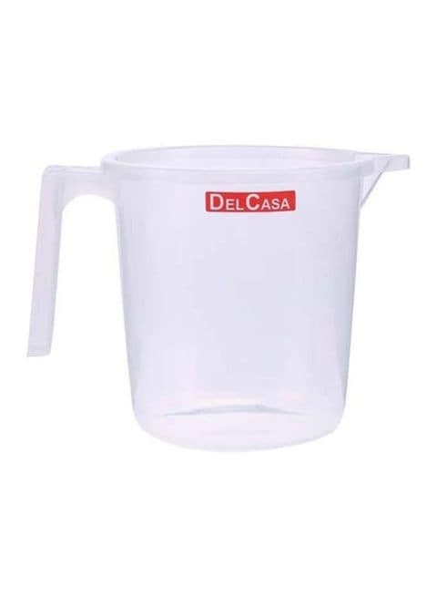 Delcasa Plastic Cup With Handle - White - 9 cm