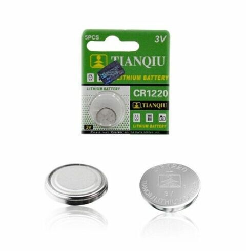 Tianqiu CR1220 Lithium 3V Batteries &ndash; 5 Pieces