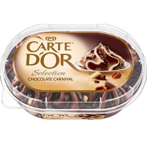 Carte D'or Trio Chocolate Ice Cream 850 ml