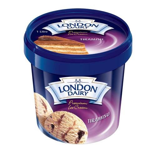 London Dairy Tiramisu Ice Cream 1 Liter