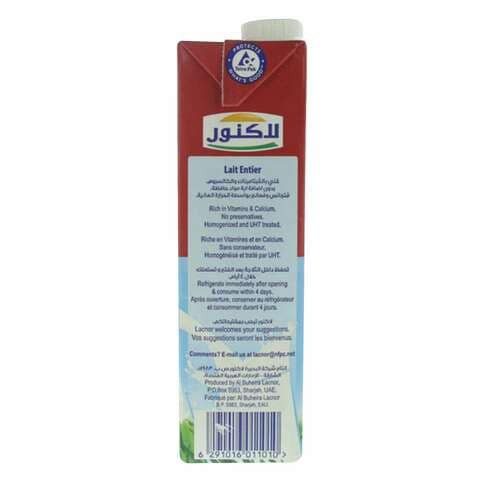 Lacnor Essentials Full Cream Milk 1L