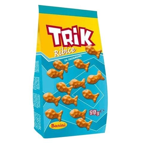 Panini Trek Ribes Crackers Fish 90gm