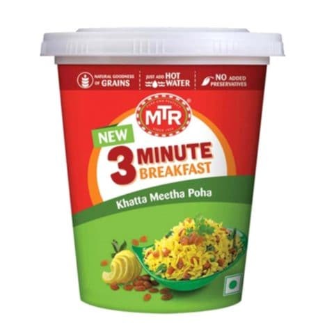 MTR 3 Mint Breakfast Cup Metha Poha 80 gm