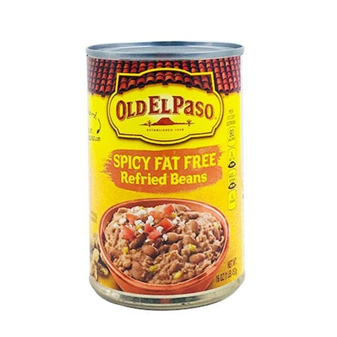 Old El Paso Fried Beans Spicy Fat Free 453gm