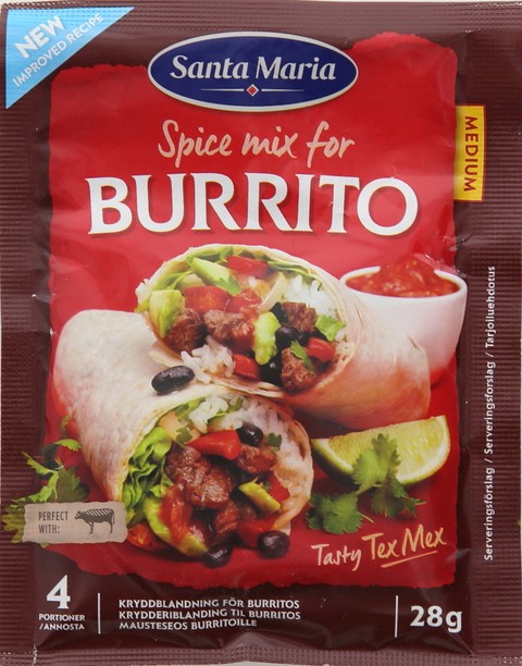 SANTA MARIA BURRITO SPICE MIX 28G