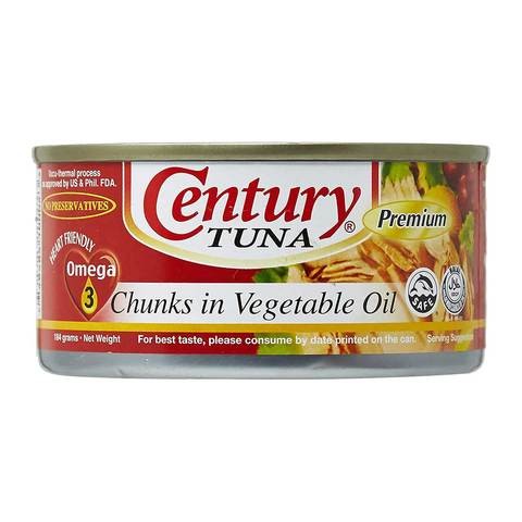 Century Chunks Tuna In Vegetable Oil 184gm