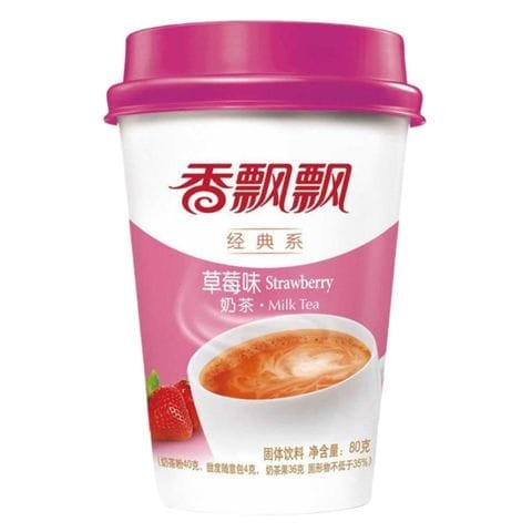 Xiang Biao Biao Strawberry Milk Tea With Cup 80g