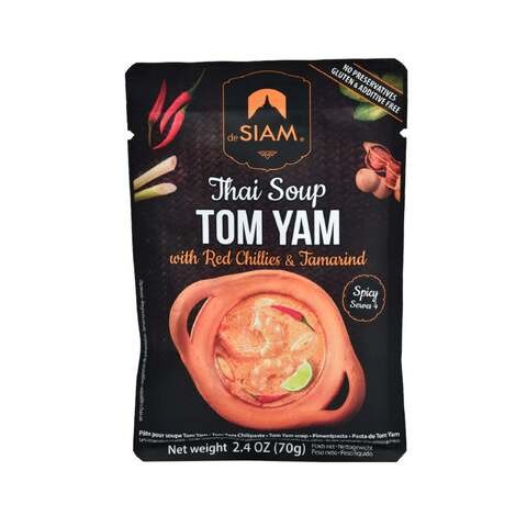 DE SIAM TOM YUM SOUP PASTE 70GM