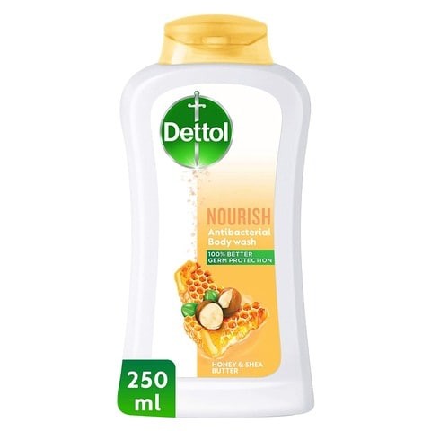 Dettol Nourishing Anti-Bacterial Body Wash With Honey & Shea Butter 250ml