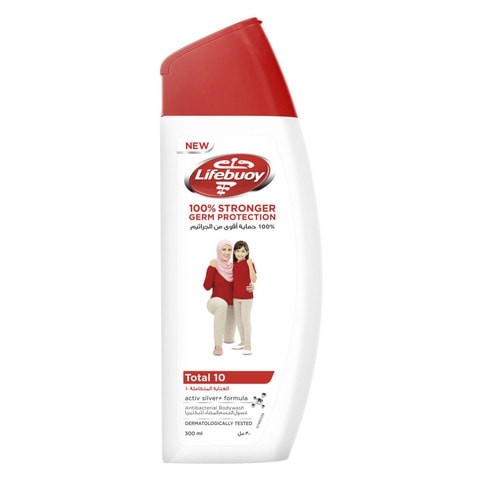 Lifebuoy Total Anti-Bacterial Body Wash 300ml x 10