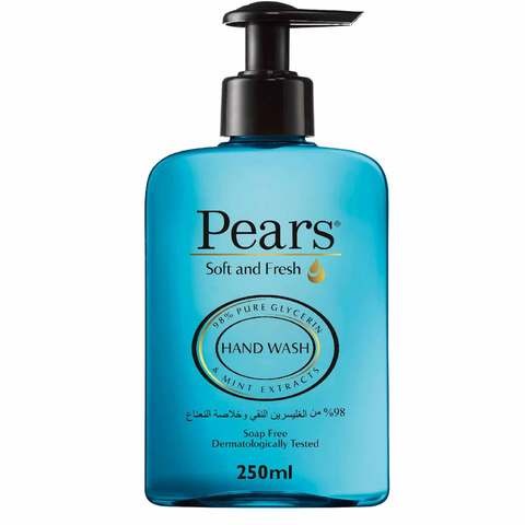 Soft and Refreshing Pear Hand Wash With Mint Extract 98% Pure Glycerin 250 ml