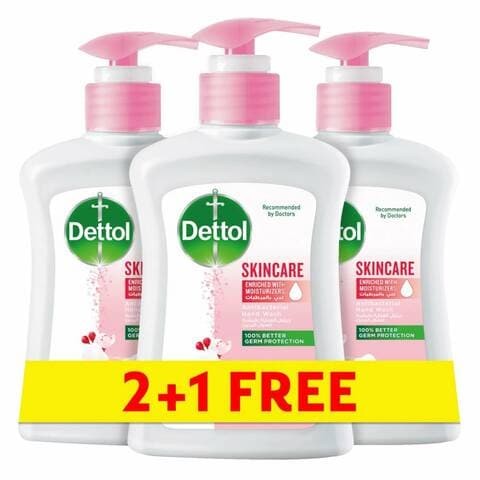 DETTOL HW SKIN CARE 200MLX2+1 FREE