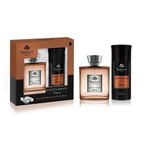 Yardley Gentleman Legacy Eau de Toilette for Men 100ml + Yardley Gentleman Legacy Spray 150ml