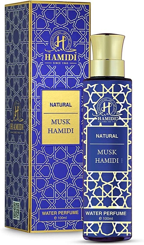 عطر مائي حميدي الطبيعي مسك حميدي 100 مل غير كحولي للجنسين