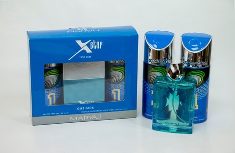 Mariage - X-Star Gift Set for Men (X-Star Eau de Parfum 100ml + Hood 1 Duo 150ml x 2)