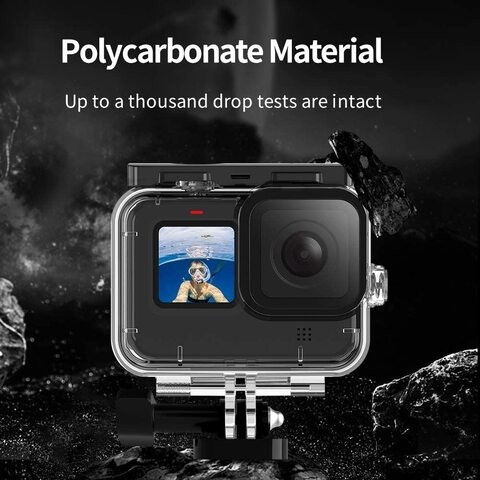 Ewinner Waterproof Dive Case Compatible With GoPro Hero 9 Black(2020), Underwater Housing Shell Supports 45m/148ft Deep Diving Scuba Snorkeling
