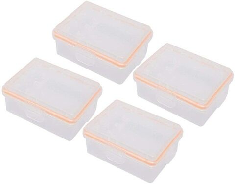 DMK Power 4Pcs Multi-Function Water Proof Camera Battery Case/Sd Msd Memory Card Case Protector