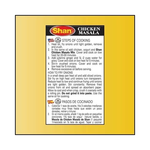 SHAN CHICKEN CURRY MIX 50G