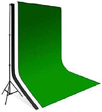 Coopic 2X2m Background Stand With 3X3m 3 Non Woven Backdrops Green White Black Lighting Photography Kit