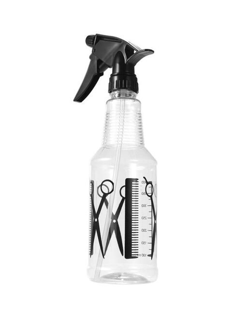 Generic Hairdressing Spray Bottle Clear/Black 390ml