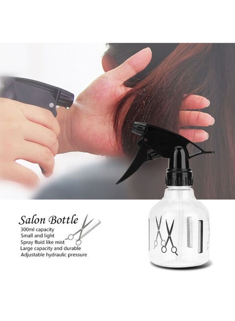 Generic Plastic Hairdressing Salon Can Water Spray Black/Clear 300ml