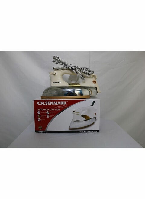 Olsenmark Automatic Dry Iron Omdi1716 White/Brown/Silver