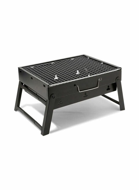 Biki Portable Bbq Charcoal Grill Black 43X29X23Cm