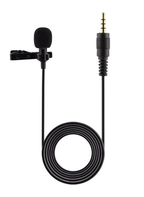 Generic Portable Professional Grade Lavalier Microphone D6682-Cc Black