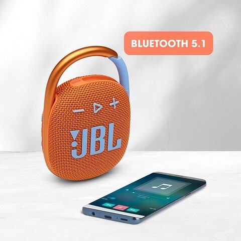 JBL CLIP 4 Ultra-portable Waterproof Speaker, Orange