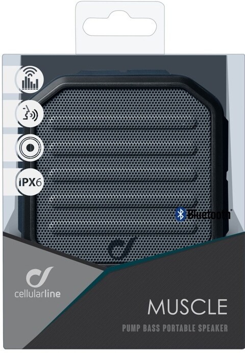 Cellularline Muscle Blue Bluetooth Portable Speaker With Ipx6