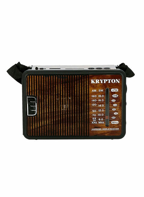 Krypton Rechargeable Radio KNR5095 Brown/Black/White