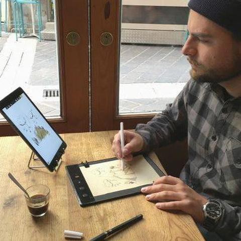 ISKN - The Slate 2+ Tablet for Digitizing Notes Digital Drawing Pad