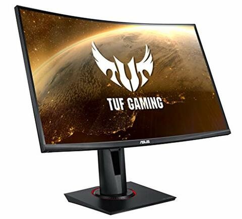 Asus TUF Gaming VG27VQ 27&rdquo; Curved Monitor, 1080P Full HD, 165Hz (Supports 144Hz), Freesync, 1ms, Extreme Low Motion Blur, Eye Care, DisplayPort HDMI,Black