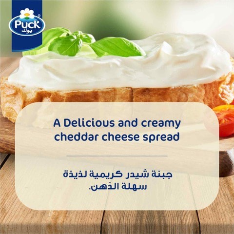 Puck Cheddar Cream Cheese Spread Jar 500g