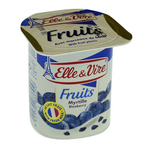 Elle &amp; Vire Blueberry Fruit Yoghurt 125g