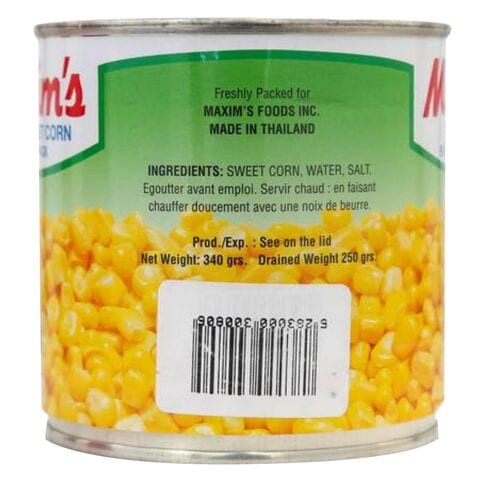 Maxims Whole Sweet Corn 340g