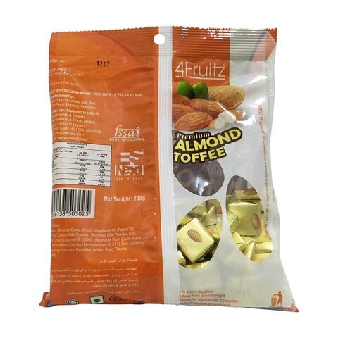 4Fruitz Premium Almond Toffee 200g