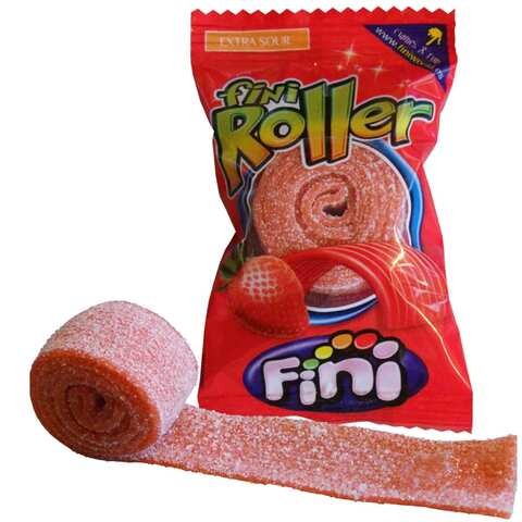 Fini Roller Extra Sour Candy Strawberry Belt 20g