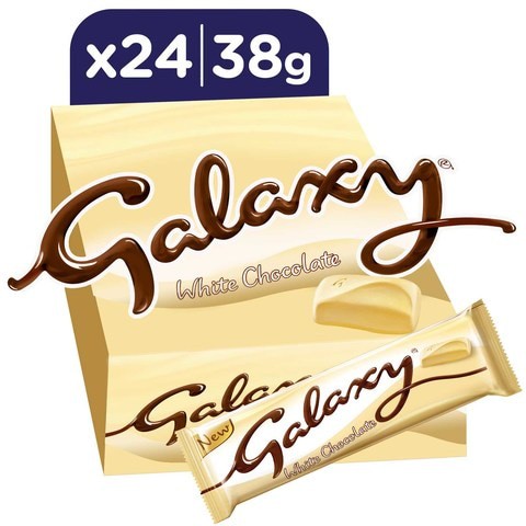 Galaxy White Chocolate Bar 38g x Pack of 24