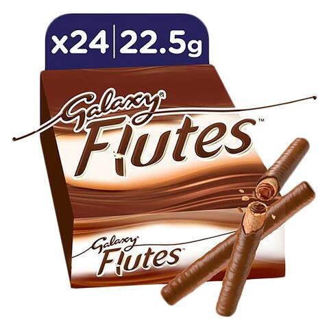 Galaxy Flutes Twin Fingers Chocolate 22.5g x Pack of 24