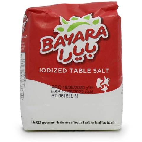 Bayara Iodized Table Salt 1kg