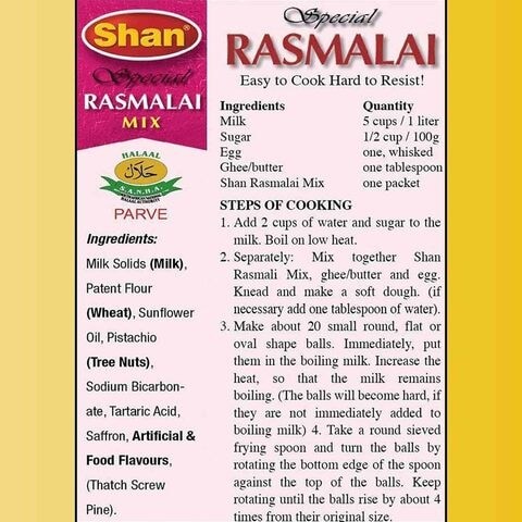 SHAN RASMALAI MIX 100G