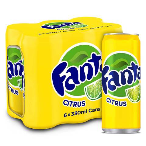 FANTA CITRUS CAN 330MLX6